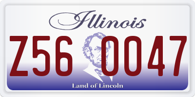 IL license plate Z560047
