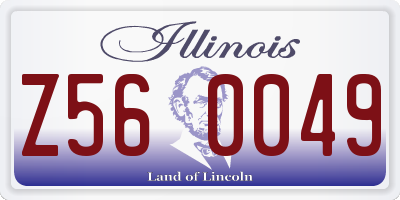 IL license plate Z560049