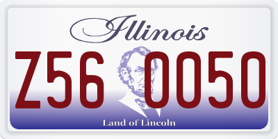 IL license plate Z560050