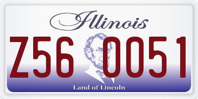 IL license plate Z560051