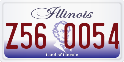 IL license plate Z560054