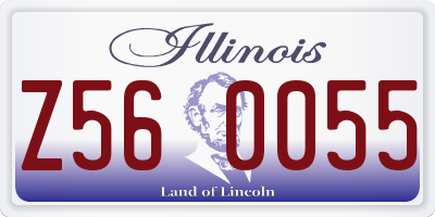 IL license plate Z560055