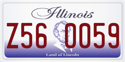 IL license plate Z560059