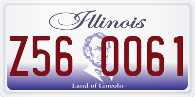 IL license plate Z560061
