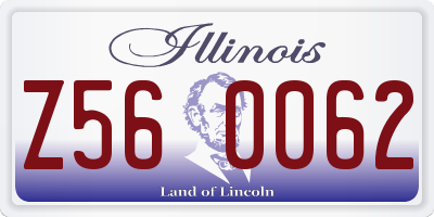 IL license plate Z560062