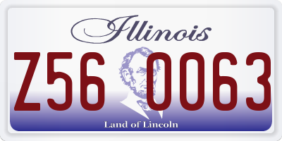 IL license plate Z560063
