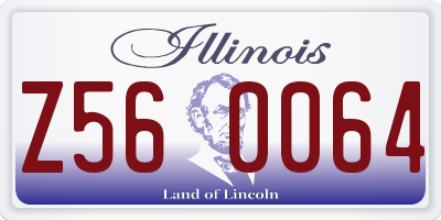 IL license plate Z560064