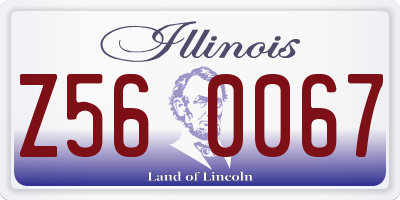 IL license plate Z560067