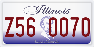 IL license plate Z560070