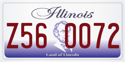 IL license plate Z560072