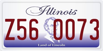 IL license plate Z560073