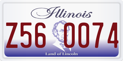 IL license plate Z560074