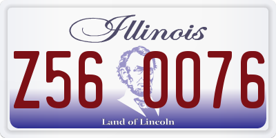 IL license plate Z560076