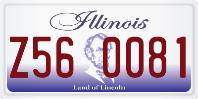 IL license plate Z560081