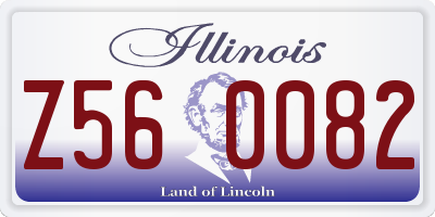IL license plate Z560082