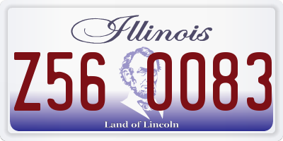 IL license plate Z560083