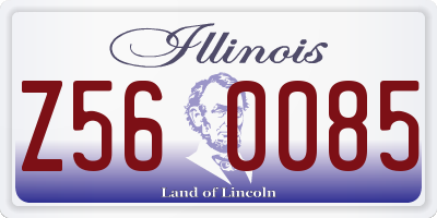 IL license plate Z560085