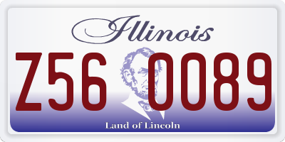 IL license plate Z560089