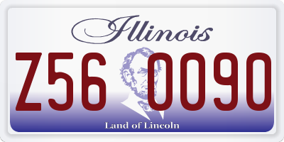 IL license plate Z560090
