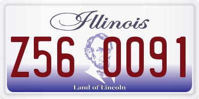 IL license plate Z560091