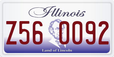 IL license plate Z560092