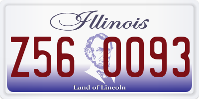 IL license plate Z560093