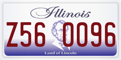 IL license plate Z560096