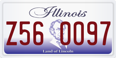 IL license plate Z560097