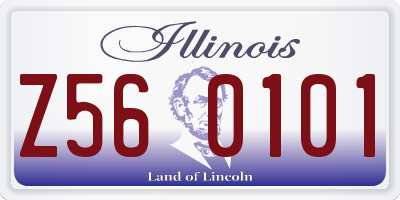 IL license plate Z560101