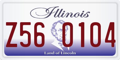 IL license plate Z560104