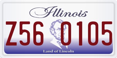 IL license plate Z560105