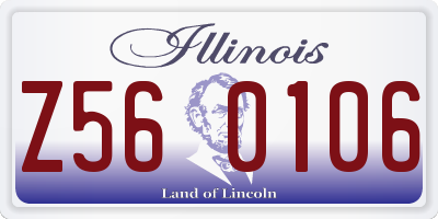 IL license plate Z560106