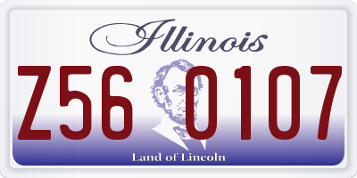 IL license plate Z560107