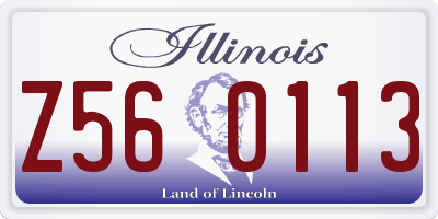 IL license plate Z560113