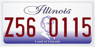 IL license plate Z560115