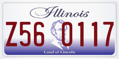 IL license plate Z560117