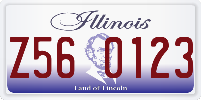IL license plate Z560123