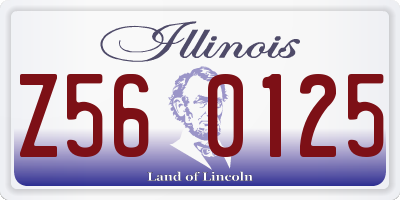 IL license plate Z560125