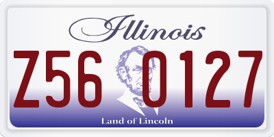 IL license plate Z560127