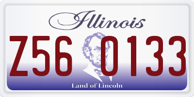 IL license plate Z560133