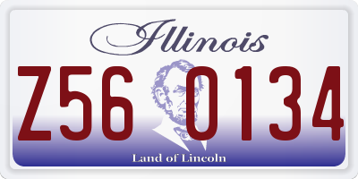 IL license plate Z560134