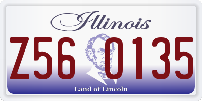 IL license plate Z560135