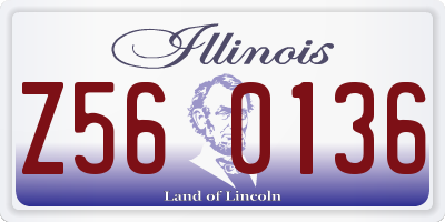 IL license plate Z560136