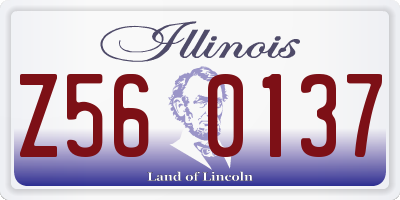 IL license plate Z560137