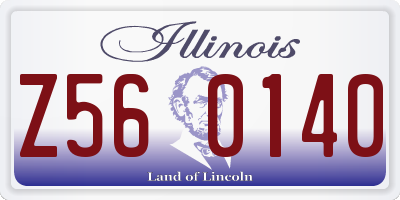 IL license plate Z560140