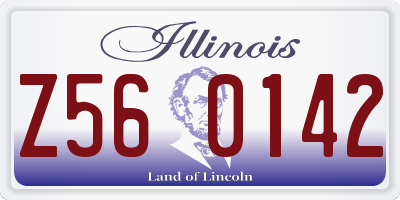IL license plate Z560142