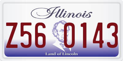IL license plate Z560143