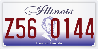 IL license plate Z560144