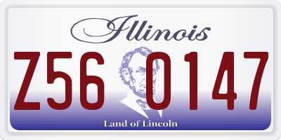 IL license plate Z560147