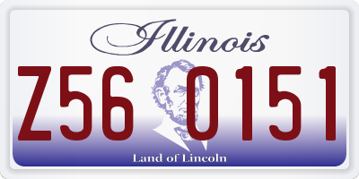 IL license plate Z560151